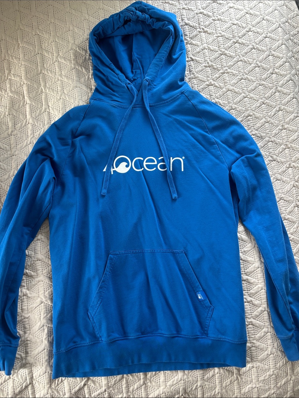 Ocean Branded Men's Blue Pullover Hoodie